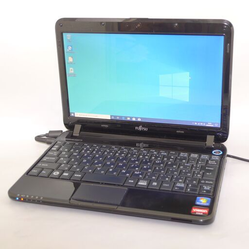 Wi-Fi有 黒色 ノートパソコン 11.6型ワイド FUJITSU 富士通 PH50/C 中古美品 AMD 4GB 無線LAN Bluetooth webカメラ Windows10 Office