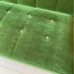 カリモク60　Kチェア　2シーター　モケットグリーン