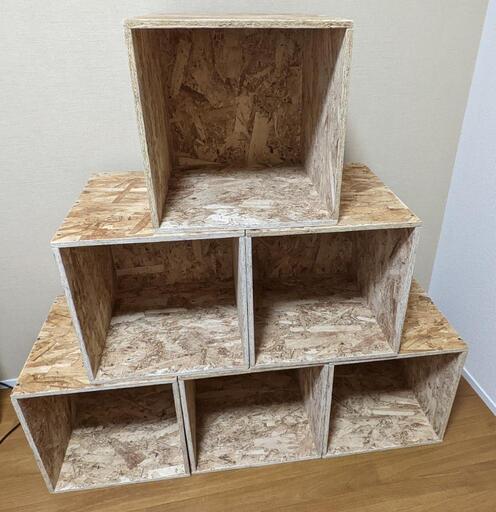 Diy Osb合板で作った棚 Rs 岸根公園の収納家具 棚 シェルフ の中古あげます 譲ります ジモティーで不用品の処分