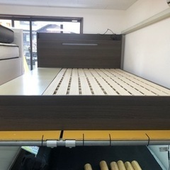 【リサイクルサービス八光　田上店　配達・設置OK】ダークブラウン　2段扉付きラック リサイクルサービス八光 田上店 配達・設置OK】ダークブラウン 収納