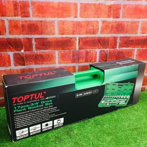 TOPTUL TA730WW 3/4 ソケットレンチセット【リライズ野田愛宕店】【店頭取引限定】【未使用】IT0YF6YZTPNA