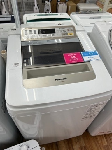 Panasonicの洗濯機『NA-FA80H2　2015年製』が入荷しました