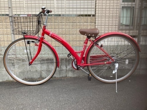 2021年6月購入(未使用に近い)コーナン変速自転車(赤1番)