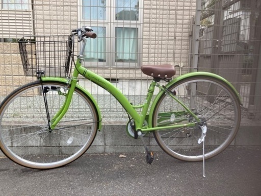 2021年6月購入(未使用に近い)コーナン変速自転車(緑1番)
