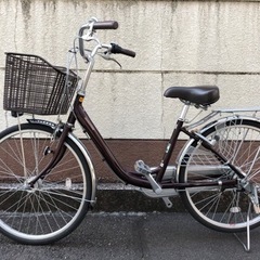 自転車24インチ・3段ギア・オートライト