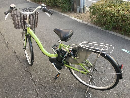 地域限定送料無料　ヤマハ　パス　ナチュラ　新基準　子供乗せ　8,7AH　緑系　アシスタ　ビビ　神戸市　電動自転車