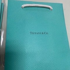 【ネット決済・配送可】Tiffanyの紙袋 ミニサイズ