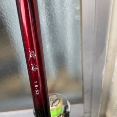 受け渡し予定あり 磯竿 波濤1.5号 デスピナ レバー リール 浮きの 