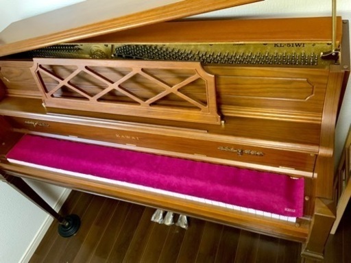 KAWAI　KL51WI アップライトピアノ　アンティークピアノ