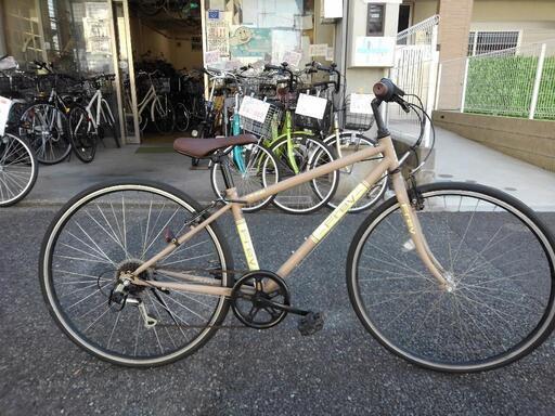 中古自転車１９１２ 前後タイヤ新品！ クロスバイク ７００×３２C ６段 ...