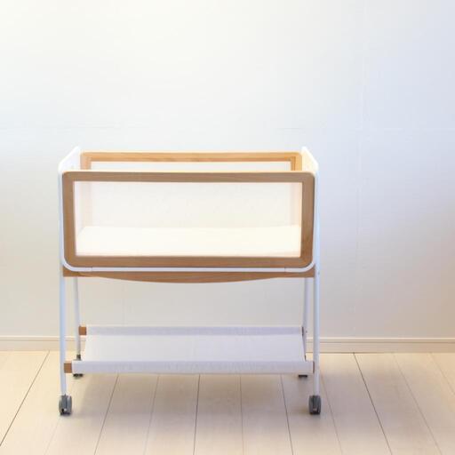 【処分価格】リリワゴンⅡ LiLi wagon ホワイト ベビーラック ゆりかご トイワゴン ベビー用品
