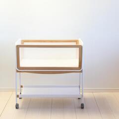 処分価格】リリワゴンⅡ LiLi wagon ホワイト ベビーラック ゆりかご 