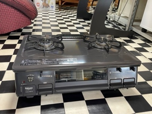 【リサイクルサービス八光　田上店　安心の3か月保証　配達・設置OK】パロマ ガステーブル IC-S87K-1L 都市ガス用 左強火 水無し片面焼きグリル Paloma ガスコンロ