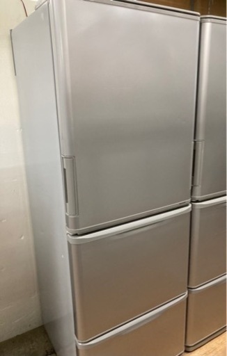 シャープ 3ドア冷蔵庫 350L どっちもドア 2015年製 中古
