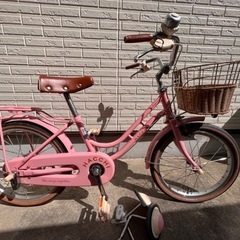 ブリヂストン　HACCHI 子供自転車　18インチ　ピンク