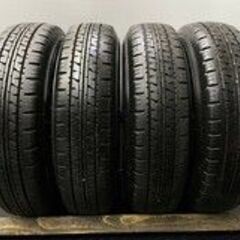 【DUNLOP ENASAVE VAN01 155/80R14 88/86N LT】夏タイヤ【トヨタ プロボックス 純正ホイール 14インチ 5J4HPCD100】バリ溝　(VTK493) クレジットカード QRコード決済可能