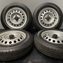 【DUNLOP ENASAVE VAN01 155/80R14 88/86N LT】夏タイヤ【トヨタ プロボックス 純正ホイール 14インチ 5J4HPCD100】バリ溝　(VTK493) クレジットカード QRコード決済可能