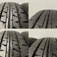 【DUNLOP ENASAVE VAN01 155/80R14 88/86N LT】夏タイヤ【トヨタ プロボックス 純正ホイール 14インチ 5J4HPCD100】バリ溝　(VTK493) クレジットカード QRコード決済可能