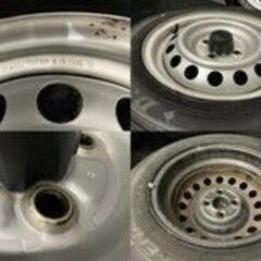 【DUNLOP ENASAVE VAN01 155/80R14 88/86N LT】夏タイヤ【トヨタ プロボックス 純正ホイール 14インチ 5J4HPCD100】バリ溝　(VTK493) クレジットカード QRコード決済可能