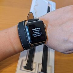 Apple Watch第二世代防水Suica対応ゴールド38mm本体のみ未使用バンドオマケ