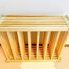 【訳あり】木製ベビーサークル　折りたたみ式 − 熊本県