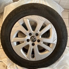 プリウス50純正ホイール２本① プリウス50系 純正17インチホイールタイヤセット 50プリウス 純正