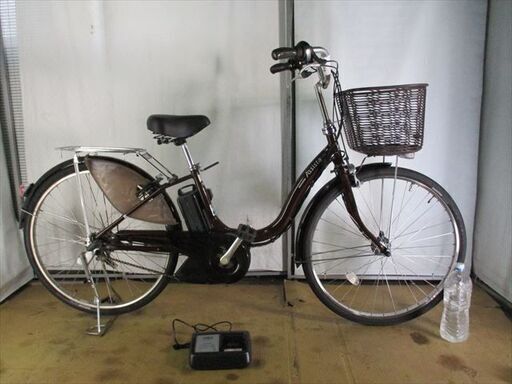 B794★整備済み　中古電動自転車★BS　アシスタ　ブラウン　8.7Ah　バッテリー良好【26インチ】