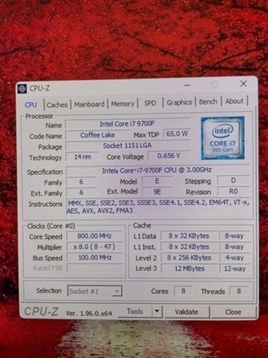 デスクトップパソコン Windows 11にアップデートOK自作PC（i7-9700F 