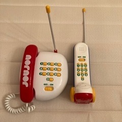 【ネット決済・配送可】タカラトミー　おもちゃ電話　親機　子機
