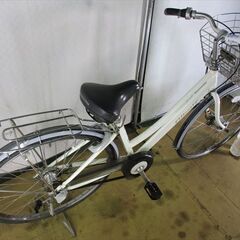 B801　限定特価　整備済み★ブリヂストン　アルベルトロイヤル　ホワイト★ 中古自転車 【26インチ 】