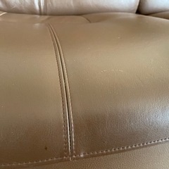 【西宮・芦屋お届け】カリモク家具　本革ソファ２脚