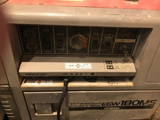 【中古】新ダイワ エンジン発電機 EGW 180MS