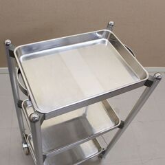 3段 カート 作業台 キャスター付き ステンレスワゴン 運搬 台車 理容 美容 タカラベルモント SR-DSW ③ (J1034kmkY)