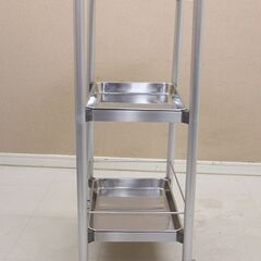 3段 カート 作業台 キャスター付き ステンレスワゴン 運搬 台車 理容 美容 タカラベルモント SR-DSW ③ (J1034kmkY)