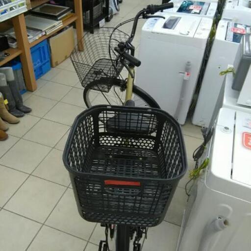 エンドウ商事 シティサイクル ママチャリ 自転車 荷台カゴ付き 6段変速 26インチ