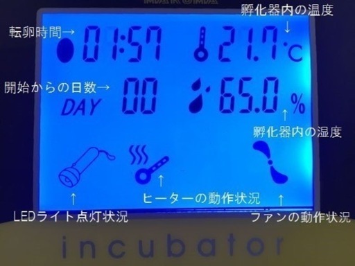 LED 鳥類専用孵卵器 孵卵機 ふ卵器 孵化器 ふ化器 インキュベーター 56