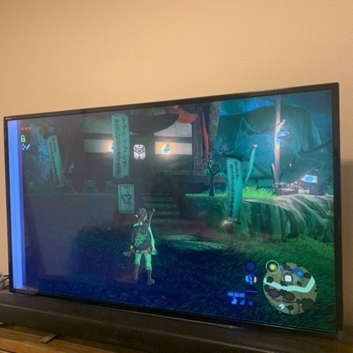 REGZA 43型テレビ　画面割れ