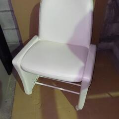 0306-3 チェア 椅子 ホワイト キャスター付き