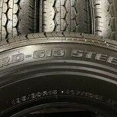 新車外し BS RD-613 STEEL 195/80R15 107/105L LT 15インチ 夏タイヤ 4本 2018年製 ハイエース キャラバン等　(TG711)クレジットカード QRコード決済可能