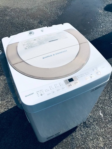 ♦️EJ2150番SHARP全自動電気洗濯機 【2017年製】