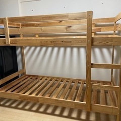 【ネット決済】二段ベッド 木製