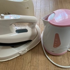 【決まりました】電気ポット　アイロン