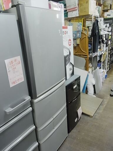 東芝 ノンフロン冷凍冷蔵庫 GR-D43N 置けちゃうスリム 427L ５ドア 2012年製