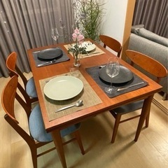ACTUS ダイニングテーブル・チェア4脚セット H.W.F TYPE-A