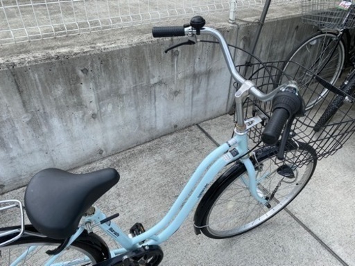 丸石 6段変速 26インチ ソーダブルー 通勤 通学 学生 中古自転車
