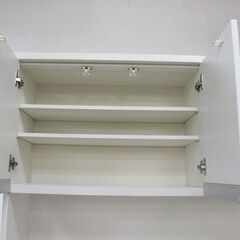 ニトリ　アリシア　ALICIA-120KB-WH　幅120cm レンジボード　キッチンボード　ホワイト NITORI  中古 店頭引取歓迎 R5459)