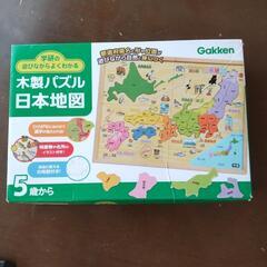 お話中  木製パズル 日本地図