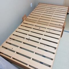 木製　折りたたみベッド　美品