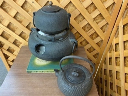 【愛品館江戸川店】茶釜セット　現状品販売  ID100-045278-007