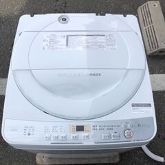 全自動洗濯機 シャープ ES-GE6C 2019年 6kg 【安心の3ヶ月保証☆